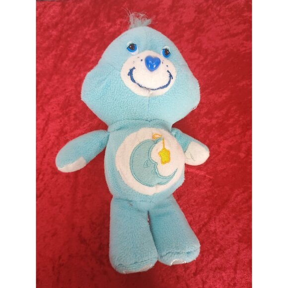 Vintage Care Bears Lullaby Bedtime Plush Toy 1980s Blue Moon With‎ Star - Picture 6 of 7